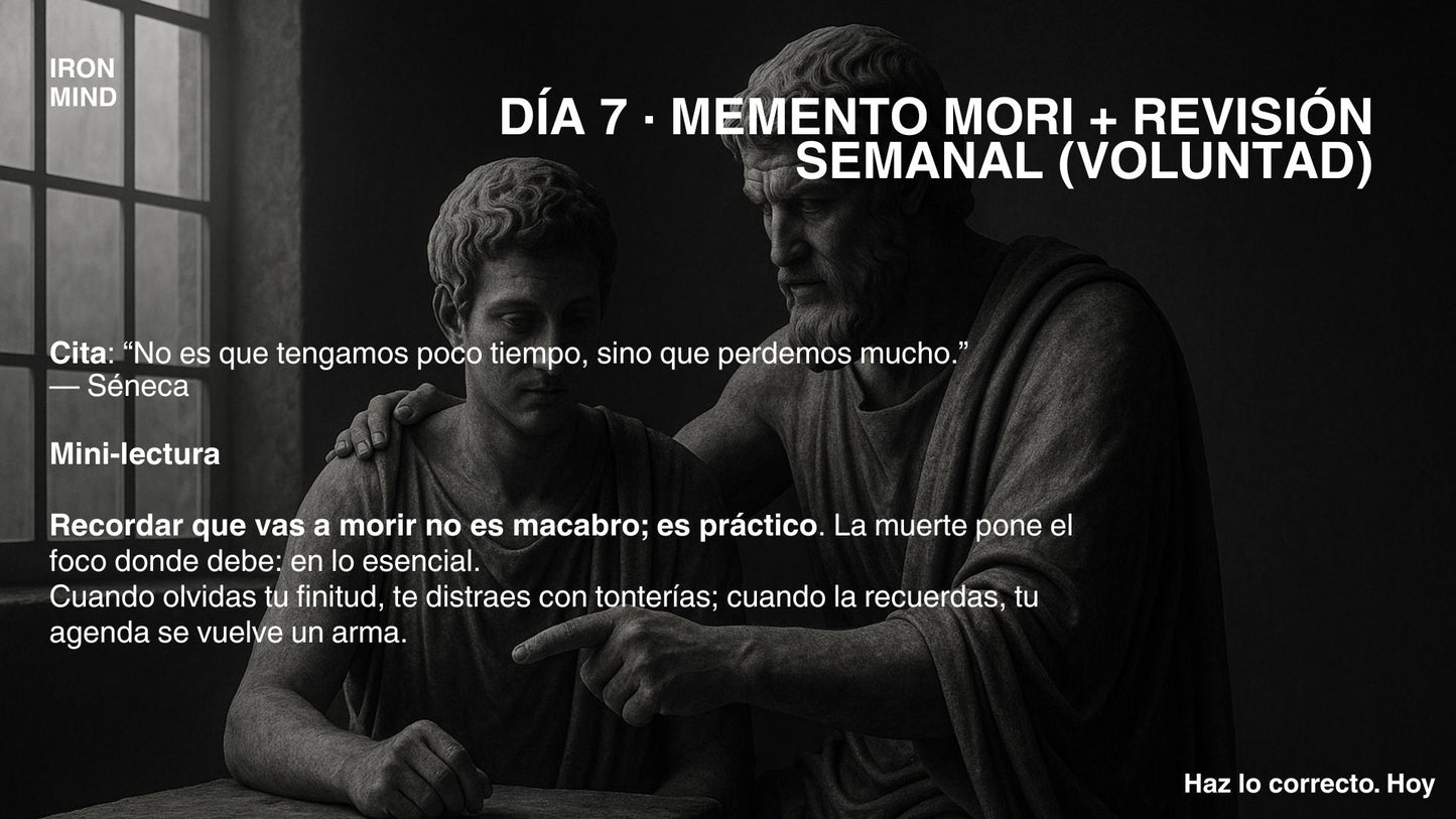 Ebook IronMind — Diario de Disciplina Estoica (30 días)