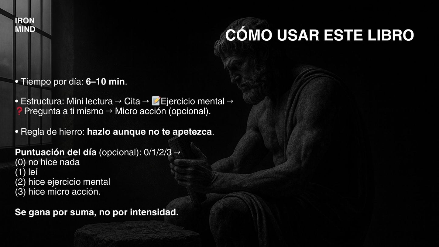 Ebook IronMind — Diario de Disciplina Estoica (30 días)