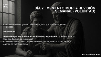 Ebook IronMind — Diario de Disciplina Estoica (30 días)